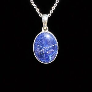 Elegant 925 silver Sodalite Pendant